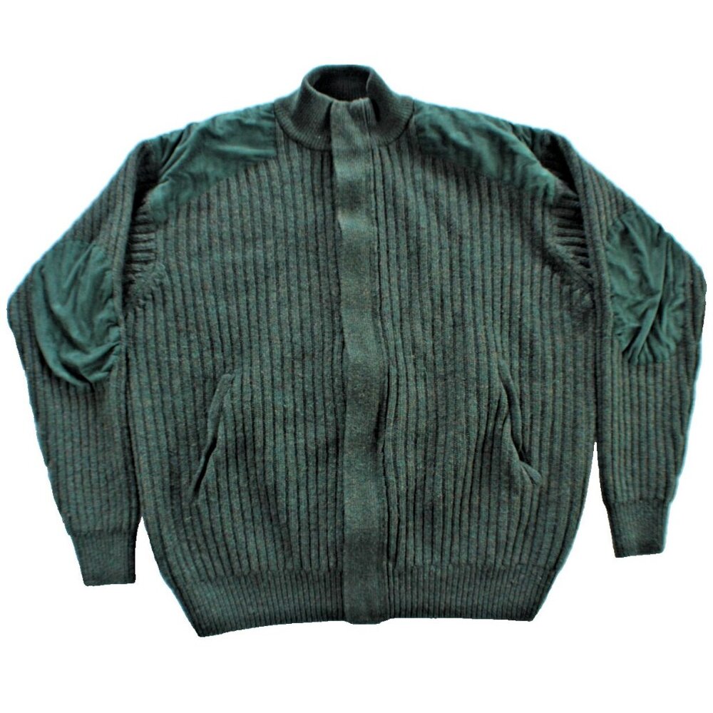 Vintage Cabela's Outfitter Series Men's Full Zip Wool Sweater Size XL